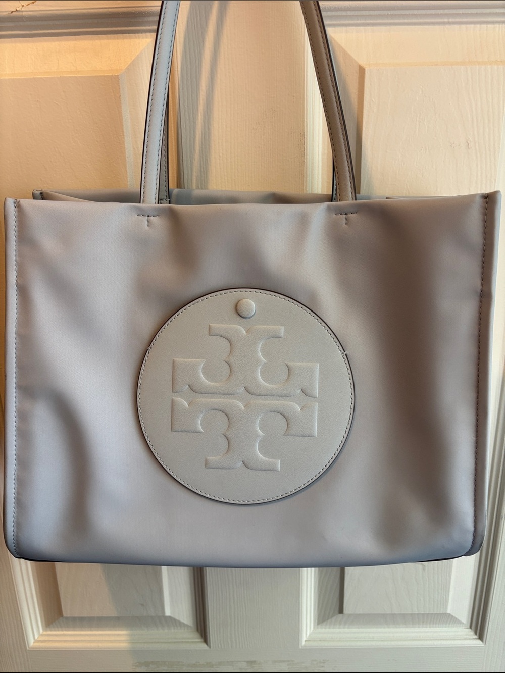 Tory Burch Light Gray/Gray Logo Tote